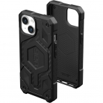 UAG Monarch Pro Serisi Apple iPhone 15 Plus MagSafe Uyumlu Darbeye Dayankl Klf (MIL-STD-810G)-Carbon Fiber