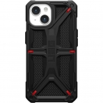 UAG Monarch Serisi Apple iPhone 15 Plus Darbeye Dayankl Bumper Klf (MIL-STD-810G)-Kevlar Black