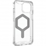 UAG Plyo Serisi Apple iPhone 15 Plus Manyetik Klf (MIL-STD-810G)-Ice Silver