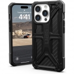 UAG Monarch Serisi Apple iPhone 15 Pro Max Darbeye Dayankl Bumper Klf (MIL-STD-810G)-Carbon Fiber