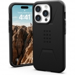 UAG Civilian Serisi Apple iPhone 15 Pro Max Darbeye Dayankl nce Klf (MIL-STD-810G)-Black