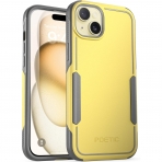 Poetic Neon Serisi Apple iPhone 15 Plus Darbeye Dayankl Koruyucu Klf-Yellow