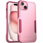 Poetic Neon Serisi Apple iPhone 15 Plus Darbeye Dayankl Koruyucu Klf-Pink