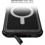 Ghostek Nautical Apple Serisi iPhone 15 Plus Su Geirmez Klf (MIL-STD-810G)-Black
