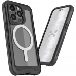Ghostek Atomic Slim Serisi iPhone 15 Pro Klf (MIL-STD-810G)-Black