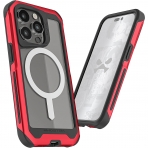 Ghostek Atomic Slim Serisi iPhone 15 Pro Klf (MIL-STD-810G)-Red