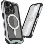 Ghostek Atomic Slim Serisi iPhone 15 Pro Klf (MIL-STD-810G)-Silver