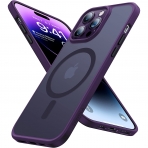 TORRAS Apple iPhone 15 Pro Darbeye Dayankl MagSafe Uyumlu Klf-Purple