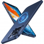 TORRAS Ultra nce Apple iPhone 15 Pro Max Manyetik Klf -Navy Blue