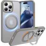 TORRAS Apple iPhone 15 Pro Max Manyetik Standl Klf-Grey