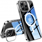 TORRAS Lstand Serisi Apple iPhone 15 Pro Max MagSafe Uyumlu Klf-Clear