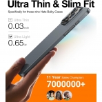 TORRAS OriginFit Serisi Apple iPhone 15 Pro Max Slim Fit Klf-Gray