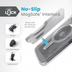 Speck Apple iPhone 15 Plus ClickLock Serisi MagSafe Uyumlu Klf (MIL-STD-810G)-Platinium Clear