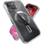 Speck Apple iPhone 15 Plus ClickLock Serisi MagSafe Uyumlu Klf (MIL-STD-810G)-Platinium Clear