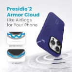 Speck Apple iPhone 15 Pro Max Presidio2 Grip Serisi Klf (MIL-STD-810G)-Future Blue