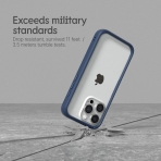 RhinoShield CrashGuard NX Apple iPhone 15 Plus Bumper Klf (MIL-STD-810G)-Platinum Gray
