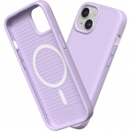 RhinoShield SolidSuit Serisi Apple iPhone 15 Plus MagSafe Uyumlu Klf (MIL-STD-810G)-Violet
