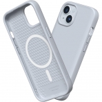 RhinoShield SolidSuit Serisi Apple iPhone 15 Plus MagSafe Uyumlu Klf (MIL-STD-810G)-Ash Grey