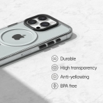 RhinoShield Apple iPhone 15 Pro Max MagSafe Uyumlu effaf Klf 