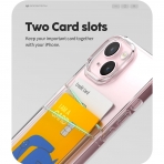 Goospery Clear Serisi Apple iPhone 15 Plus Czdan Klf