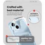 Goospery Clear Serisi Apple iPhone 15 Plus Czdan Klf