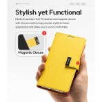 Goospery Rich Serisi Apple iPhone 15 Plus Czdan Klf-Yellow