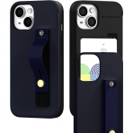 Goospery SlideTok Serisi Apple iPhone 15 Plus Czdan Klf-Navy