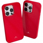 Goospery Pearl Jelly Serisi Apple iPhone 15 Pro Klf-Red