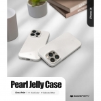 Goospery Pearl Jelly Serisi Apple iPhone 15 Pro Klf-Clear