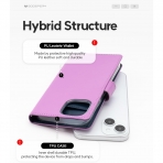 Goospery Rich Serisi Apple iPhone 15 Pro Czdan Klf-Purple
