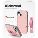 Goospery SlideTok Serisi Apple iPhone 15 Pro Czdan Klf-Pink