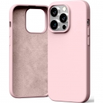 Goospery Liquid Silicone iPhone 15 Pro Darbeye Dayankl Klf-Pink Sand