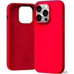 Goospery Liquid Silicone iPhone 15 Pro Darbeye Dayankl Klf-Red