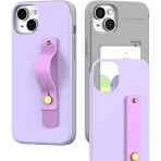 Goospery SlideTok Serisi Apple iPhone 15 Pro Max Czdan Klf-Purple