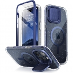 i-Blason Cosmo Serisi Apple iPhone 15 Pro Max Klf-BlueGlitter