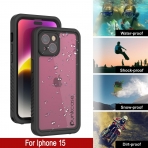 Punkcase Extreme Mag Serisi Apple iPhone 15 Plus Su Geirmez Klf -Purple