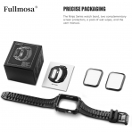 Fullmosa Apple Watch Serisi 9/8/7 Uyumlu Kay(45mm)-Black