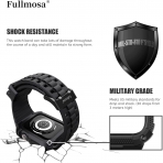 Fullmosa Apple Watch Serisi 9/8/7 Uyumlu Kay(45mm)-Black