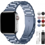 Fullmosa Apple Watch Serisi elik Kay(38/40/41mm)-Blue Grey