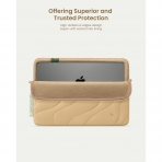 tomtoc 360 Terra Puffy MacBook Air/Pro anta(13 in)-Dune Shade