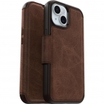 OtterBox Strada Folio iPhone 15 Pro Czdan Klf -Brown