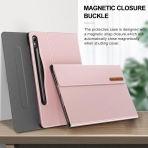 INFILAND Galaxy Tab S9 Plus/S9 FE Standl Klf-Rose Gold