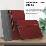 INFILAND Galaxy Tab S9 Ultra Standl Klf-Dark Red 