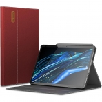 INFILAND Galaxy Tab S9 Ultra Standl Klf-Dark Red 