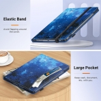 MoKo Samsung Galaxy Tab S9 FE Standl Klf-Blue Starry Sky