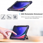 ProCase Galaxy Tab S9 FE Plus Kickstand Klf -Navy