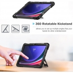 ProCase Galaxy Tab S9 FE Plus Kickstand Klf -Black