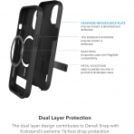 ZAGG Denali Snap Apple iPhone 15 Plus Standl Klf-Rust