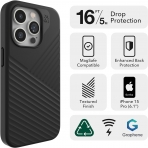 ZAGG Denali Snap Apple iPhone 15 Pro Max Klf-Black