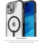 ZAGG Santa Cruz Snap iPhone 15 Plus effaf Klf -Black